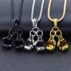 Stilvolle Männer Boxhandschuh Anhänger Kette Halskette Fitness Sport Schmuck Geschenk Schmuck Dekor
