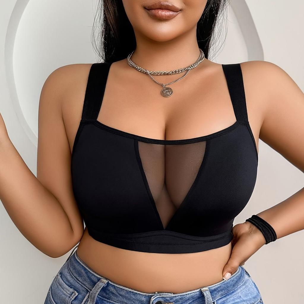 Dyp V BH uten spiler med push-up for økt brystvolum og hengestyrke