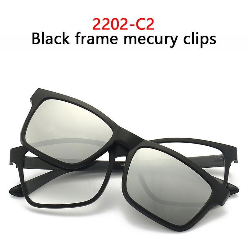 

Магнитная клипса для солнцезащитных очков Оправа для оптических очков 6 в 1 Женские Мужские Поляризованные Ночное видение Многоцелевой набор очков 2202 Без коробки SHOW AS PICTURE