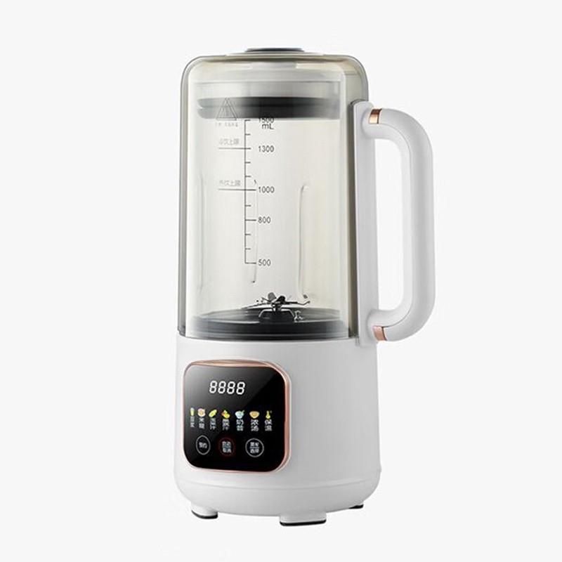 

1,5 л Большая емкость Кухонный блендер 600 Вт Тихий экран Электрическая соковыжималка Кухня Многофункциональная машина для соевого молока белый