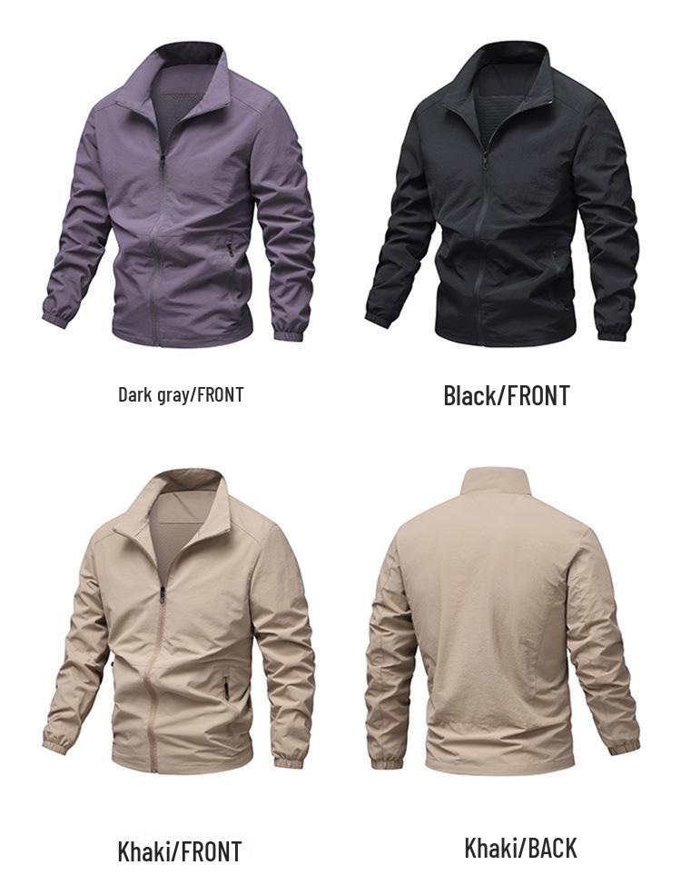 2025 Men's Casual Korean Style Baseball Jacket - Spring/Autumn Outdoor Sports Outerwear