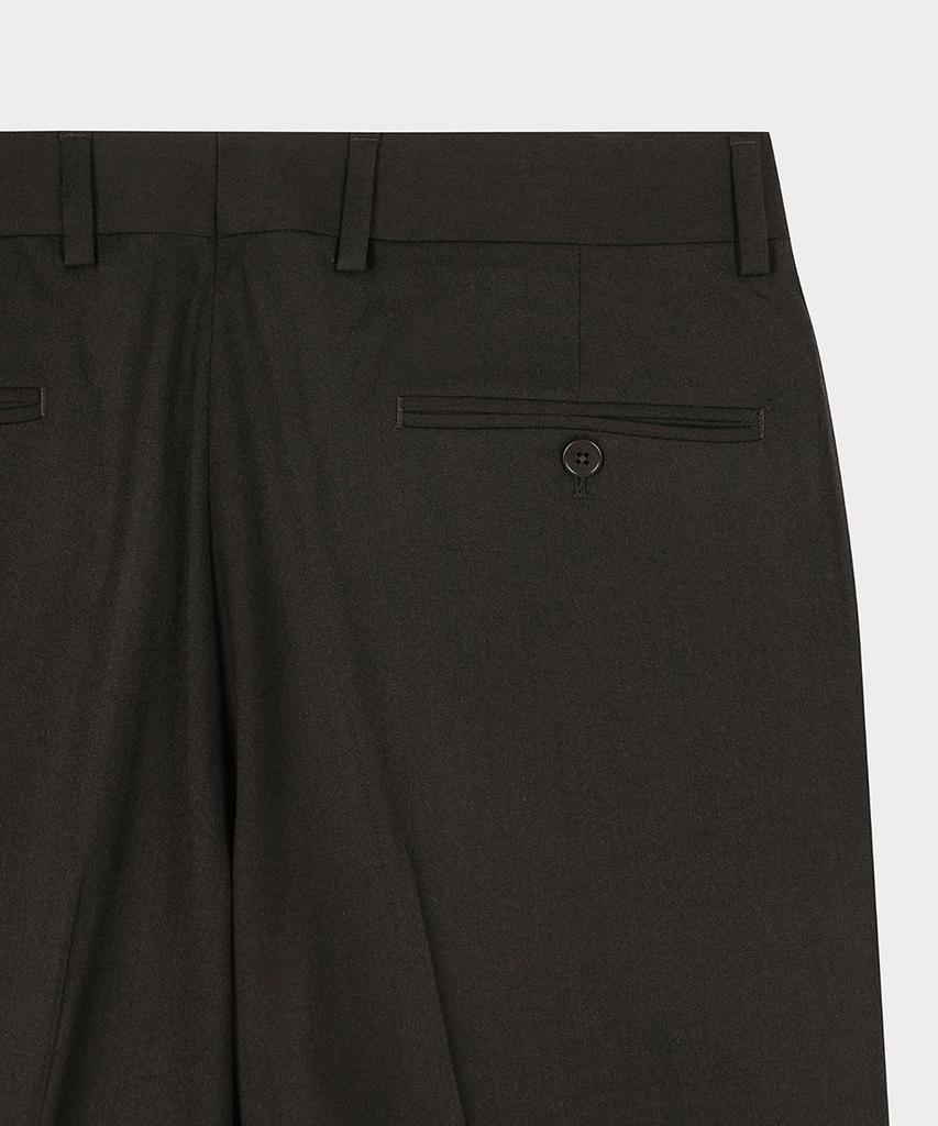 BROOKS BROTHERS Classic Fit Flannel Trousers (Brown) (Bbptmf54554Ef)