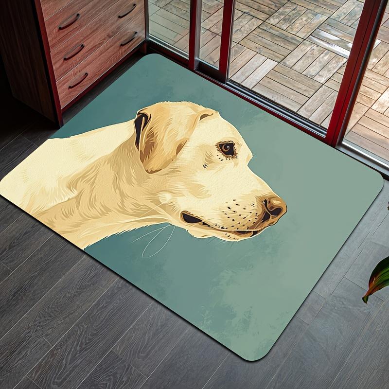 

Golden Retriever Dog Design Area Rug - 8mm Thick, Machine Washable, Perfect for Gaming Room, Bathroom, Kitchen, Living Room, Bed 40cm x 60cm