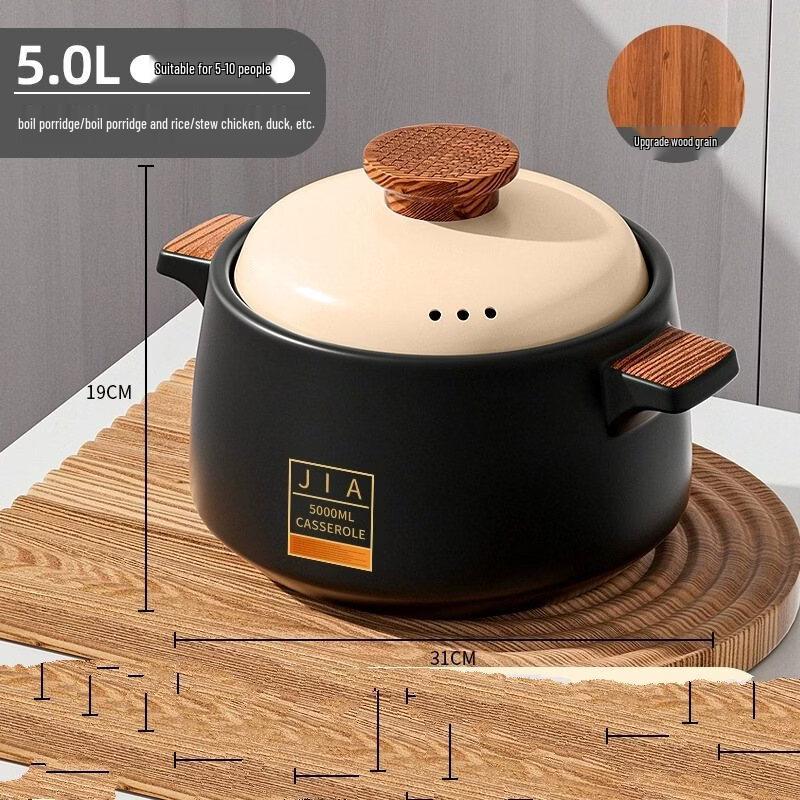 

ZISIZ Ceramic Gas Stove Casserole Pot