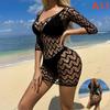 Womens Hot Sexy Fishnet Lingerie Mesh Mini Dress Crotchless Bodystockings Bodysuit Tights Sexy Dress Costume Outfits Lace Lingerie