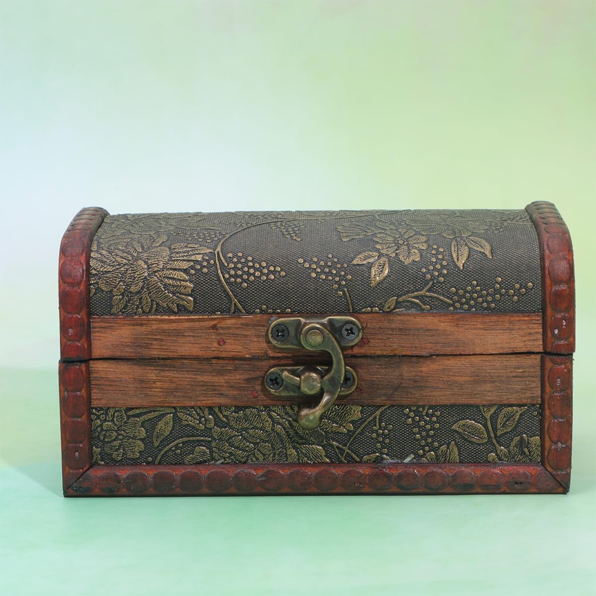 PRETYZOOM Маленький деревянный сундучок Органайзер для хранения бусин Контейнер для хранения Контейнер для хранения украшений Декоративный деревянный сундук для хранения Лесной декор Деревянный декор