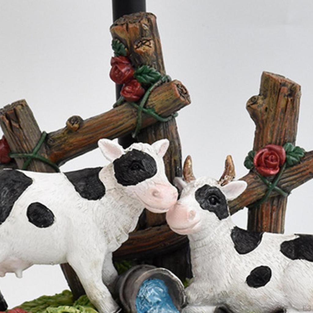 Garden Statue, Animal Sculpture, Resin Figure, Flower Pot with Innovative Solar Lighting,