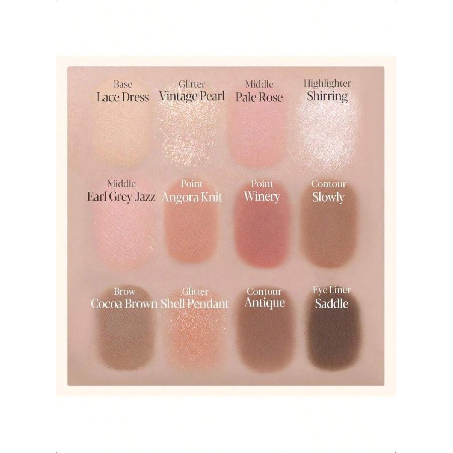 eSpoir Eye Core Palette- 12g| Highly Pigmented Palette Featuring 12 Versatile Colors For Endless Eye Makeup Creations