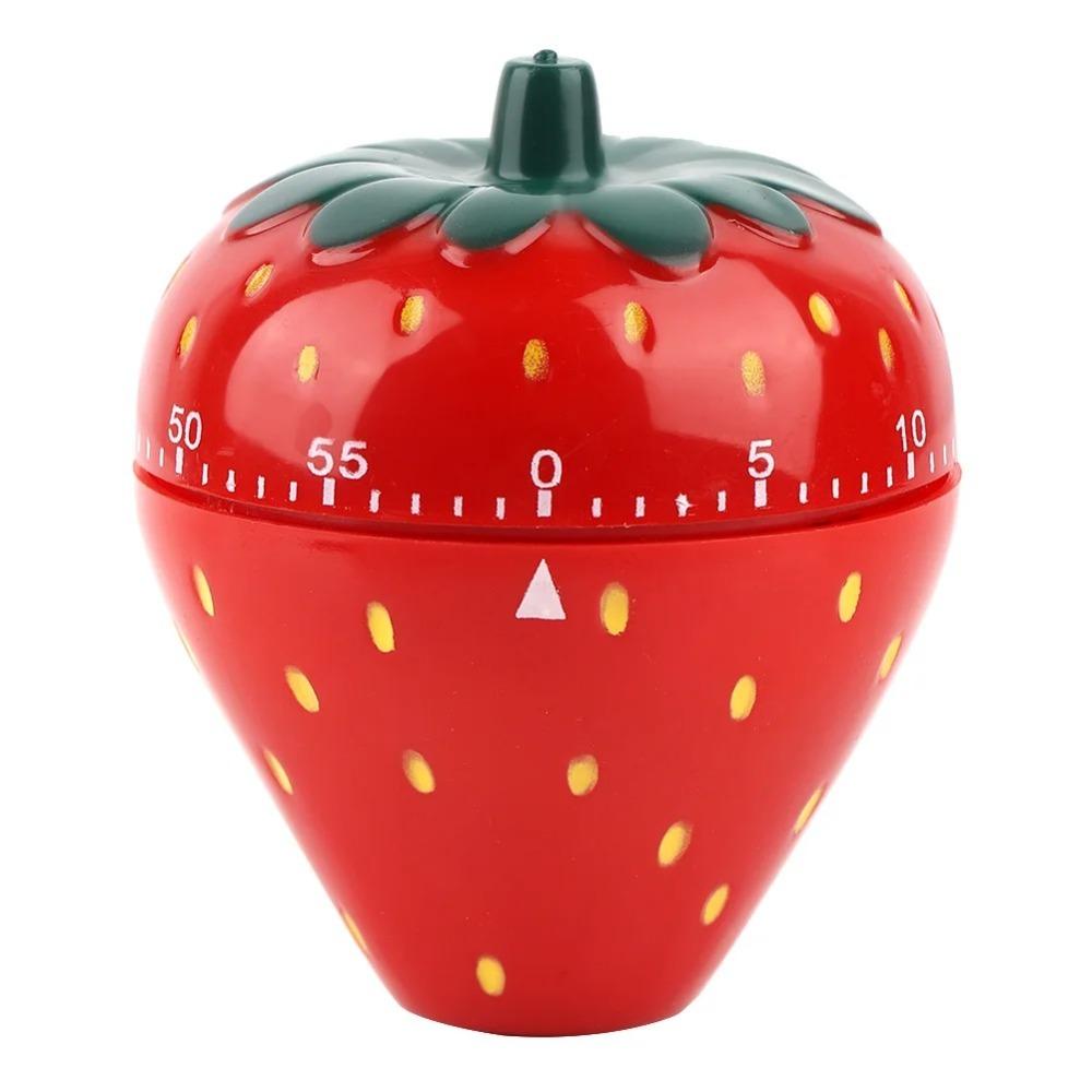 

Red Kitchen Timer Plastic Time Reminder Cute Countdown Reminder Kitchen Tools