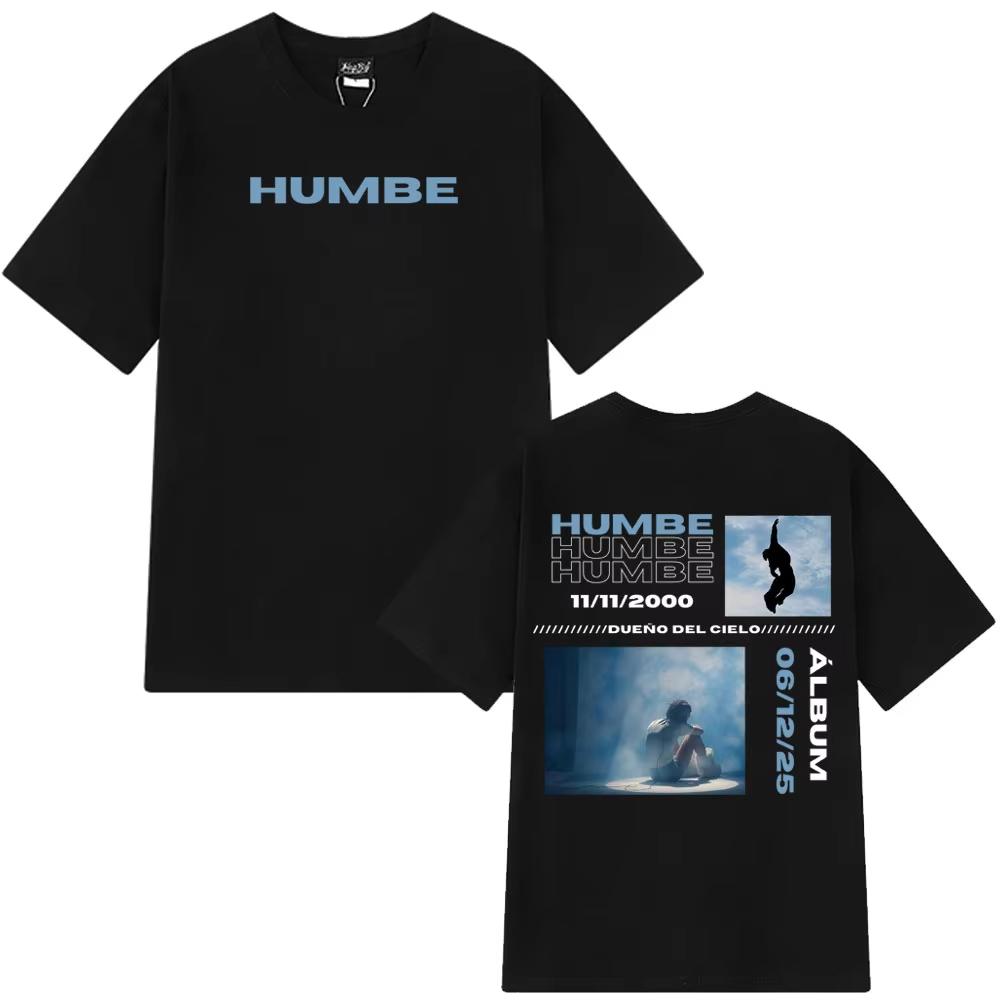 

Singer Humbe Esencia Tour Graphics T Shirts Men Women Hip Hop T-shirts Short Sleeve Oversized Cotton T-Shirts S