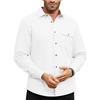 Men S Long Sleeve Solid Color Casual Vacation Shirt