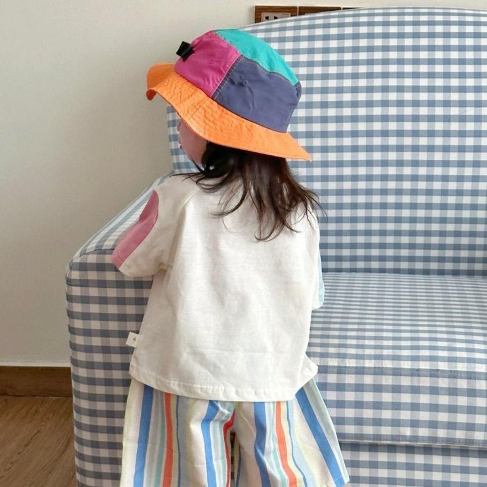 

Summer Sunscreen Hat Baby Fisherman Caps New Children Bucket Cap Kids фіолетовий