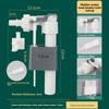 Modern Minimalist Concealed Water Tank Inlet Valve With Installation Fittings For Wallhung Toilets