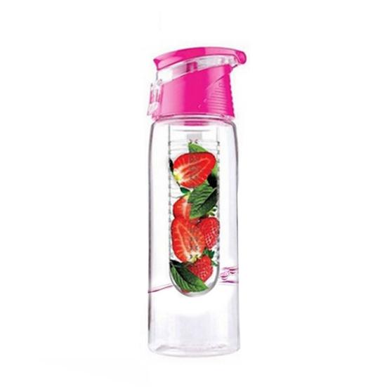 Portable Camping Sports Lemon Juice Fruit Infusing Infuser Water Bottle 800ML