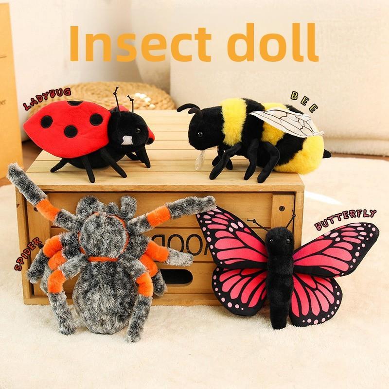 Insect Plush Animals Butterfly Spider Bee Plush Toy Soft Plush Animal For Kids Kids Gift