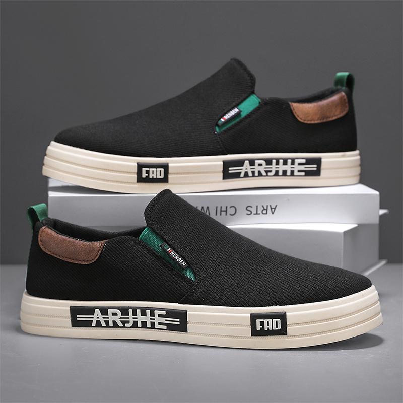 New Lightweight Men's Canvas Shoes Comfortable Low-cut Vulcanized Shoes Men Espadrille Non-slip Casual Shoes Men Flats