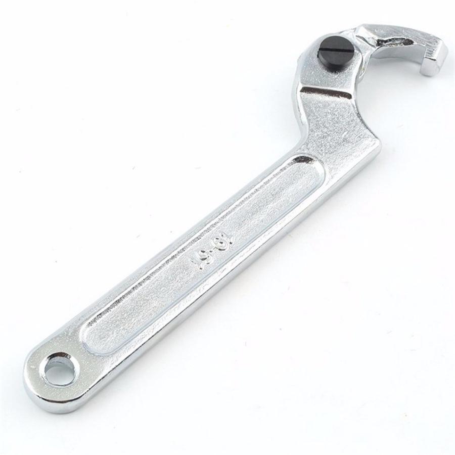 

Chrome Steel 7 Adjustable Wrench Tool C Type Hook Spanner Square Head 3/4 - 2