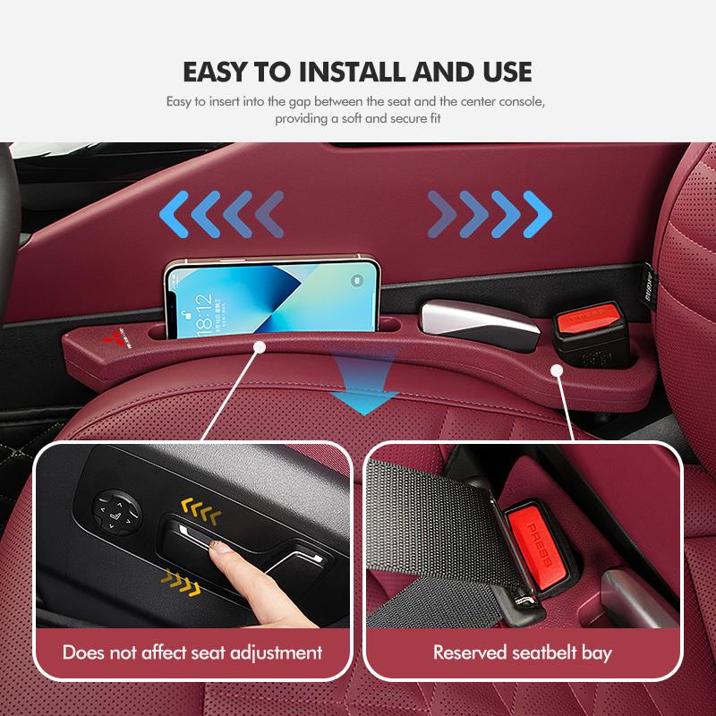 dnsh2 For Mitsubishi Car Seat Gap Filler Side Seam Plug Strip Leak-proof Accessories Outlander Lancer Cross Colt Xpander Mirage