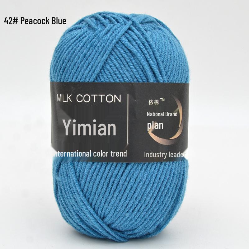 Yimian Milk Cotton Yarn for Baby Crochet: 4 Strands for Dolls, Slippers & Blankets