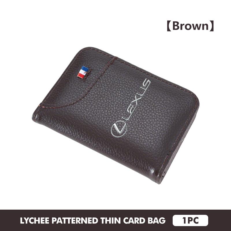 Car Wallet Driver's Licence Insurance Card Holder Multi Pocket Wallet For Lexus RX350 IS250 IS200 GS300 LX570 RC350 UX250h ES350 HD7