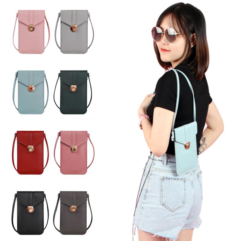 

Женщины Открытый карманный кошелек Сумка плечо Сумка Crossbody Bag Shaped Декоративный мобильный кошелек Экран телефона Touch Daily Handbag Карманы JoomZB