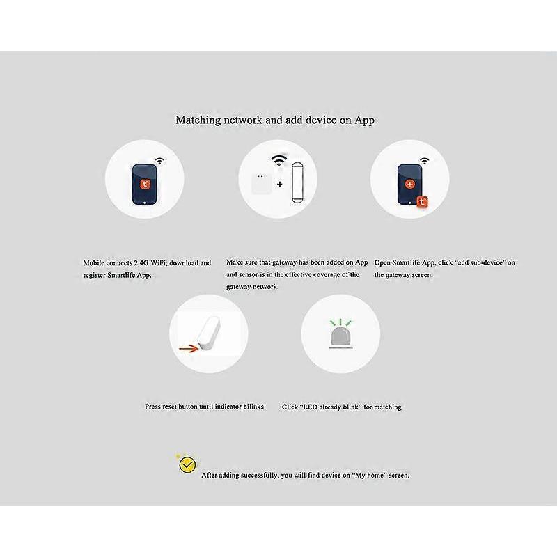 1PC Zigbee Smart Vibration Sensor Detection Alarm Home Security System Control