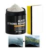 Auto Glass Cleaner 85g Powder Restorer with Sponge Car Window Oil Film Remover for Automotive Motorcycle Mirror Interior