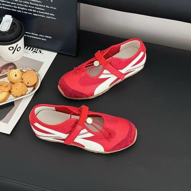 Ballet retro style niche Dexun Mary Jane women s shoes 2025 summer thin breathable mesh versatile lightweight board shoes 35 5829₽