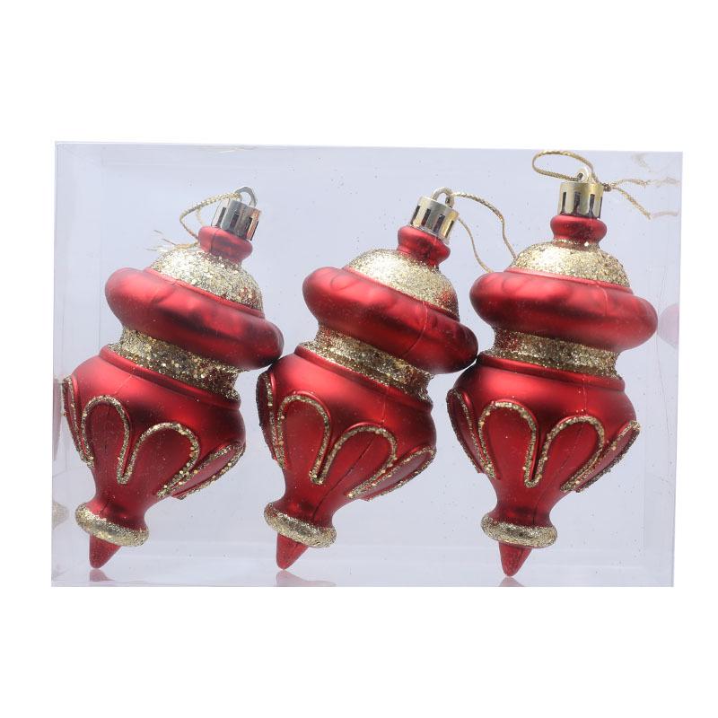 Hand-Painted Flat Candy Christmas Tree Ornament Set