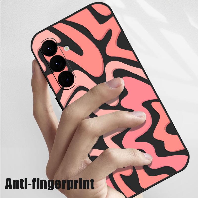 Für Samsung S24 S23 Ultra S22 S21 FE A54 A54 A52 A34 A14 A53 A71 A51 A72 Weiche TPU stoßfest Telefon Fall Mode Streifen Muster Abdeckung