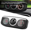 3 in 1 Car Truck Dash Mount Navigation Direction Compass Thermometer Hygrometer