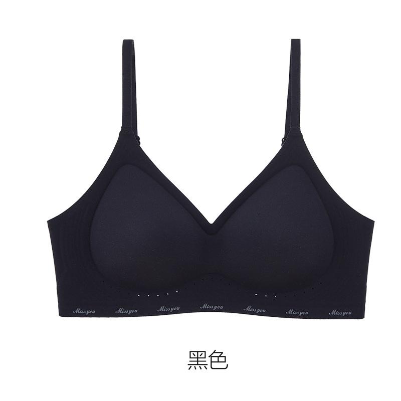 Women S Seamless Fixed Cup No Wire Push Up Comfortable Thin Bra