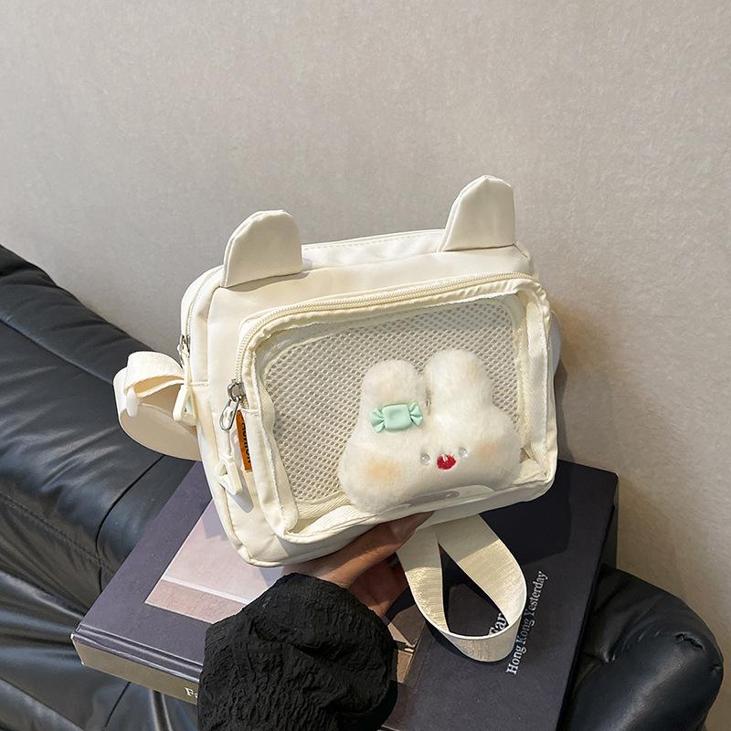 

Pain bag women s versatile commuter handbag shoulder bag messenger bag small square bag solid color hollow transparent bag