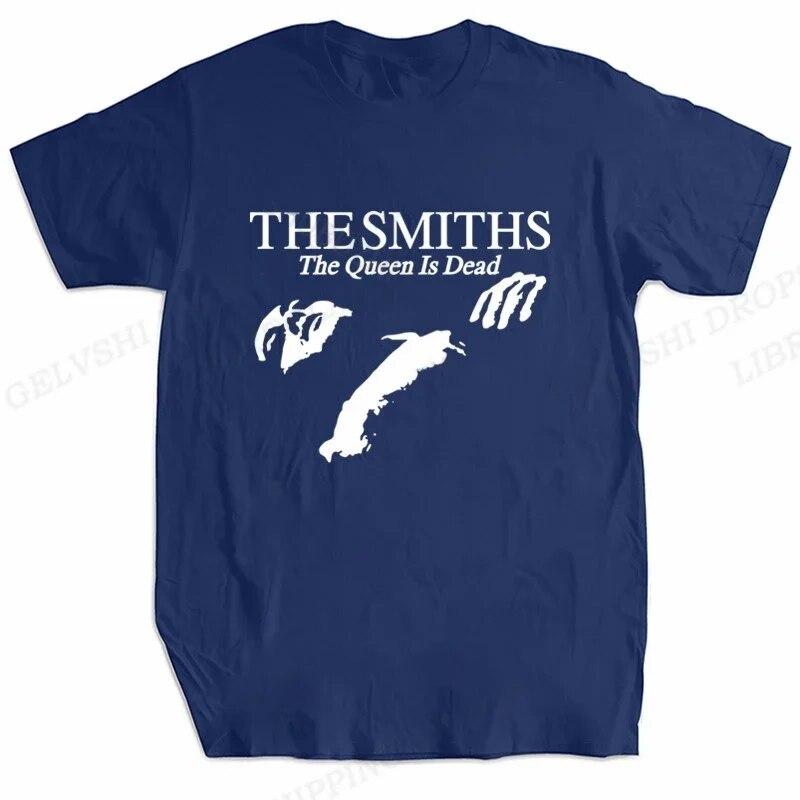 2023 Summer Cotton T Shirt Unisex Fashion T-shirts Kids Hip Hop Tops Tees The Smiths "The Queen Is Dead Tshirt Women Tops Vintage
