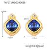 Chic Style Jewelry Set with Interchangeable Zircon - Unique Copper Design