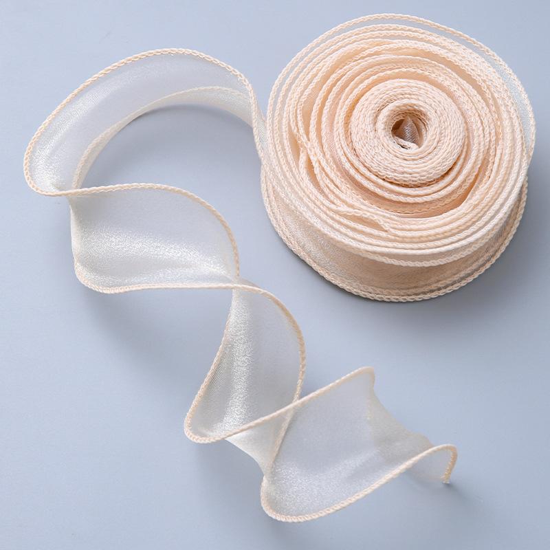 

4cm*9m Chiffon Silk Ribbon Organza Satin DIY Craft Gifts Wrapping Decorations Wedding Bouquets Wreath Sewing Supplies DIY Decor оранжевый