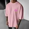 2026 Broly Dragon Ball Locker geschnittenes T-Shirt Unisex Anime Muskel Grafik-T-Shirt Streetwear Tintenspritzer Dämonenhörner Baumwolle Lässig Streetwear