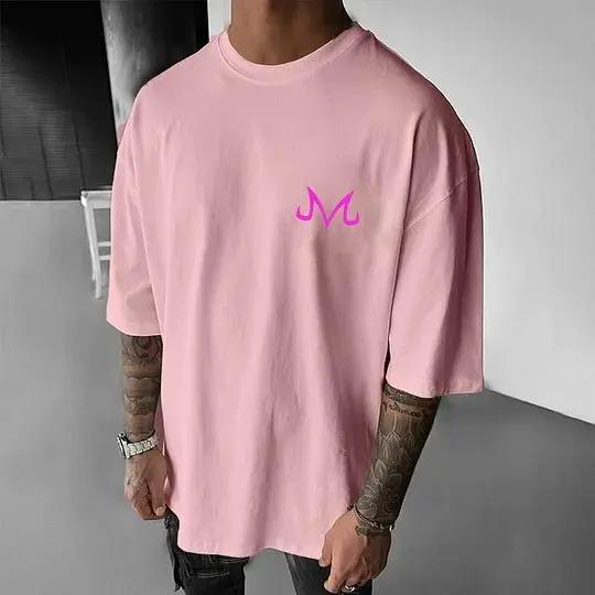 2026 Broly Dragon Ball Locker geschnittenes T-Shirt Unisex Anime Muskel Grafik-T-Shirt Streetwear Tintenspritzer Dämonenhörner Baumwolle Lässig Streetwear