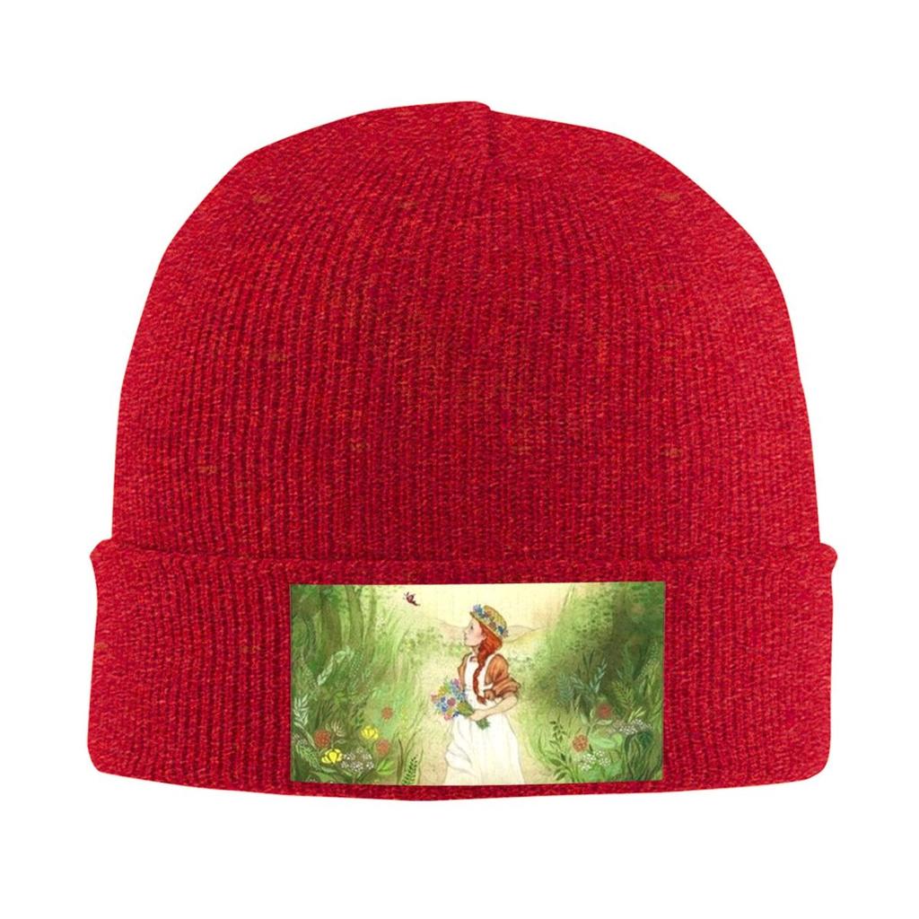 Anne Of Green Gables Warm Knitted Cap Winter Knit Bonnet Hat Skullies Beanies Hip Hop Caps for Unisex