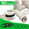 7337571 7170288 Universal Water Softener Seal Replacement Pack Includes 4 Clip 4 Seals & 1 Removal Tool for Softener