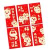 6pcs Chinese Style 2025 New Year Red Packets Blessing Good Luck Red Pocket  Graduation