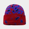 American autumn and winter personalized leopard print jacquard warm knitted hat for men and women outdoor versatile casual ear protection wool cold ha