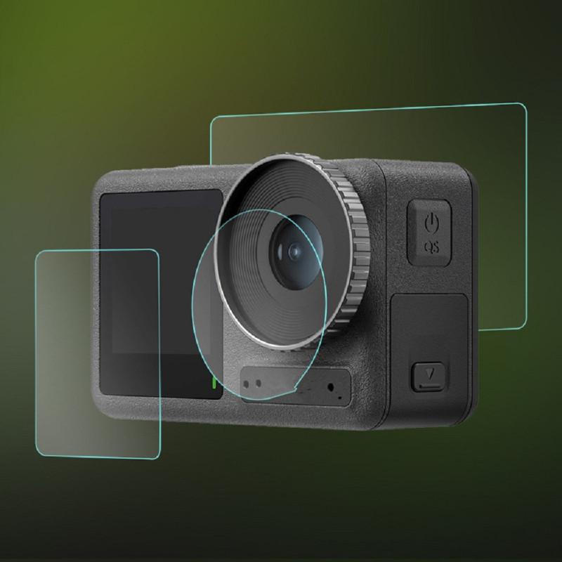 Tempered Glass Screen Protector Scratch-resistant Protective Film Compatible For Dji Osmo Action 3