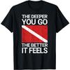 Funny Scuba Diving T-Shirt with Red Dive Flag T-Shirt