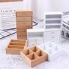 1/12 Dollhouse Miniature Furniture Living Room Cabinet Featuring 4 Section White Plus Wood Colours Available great for daily use