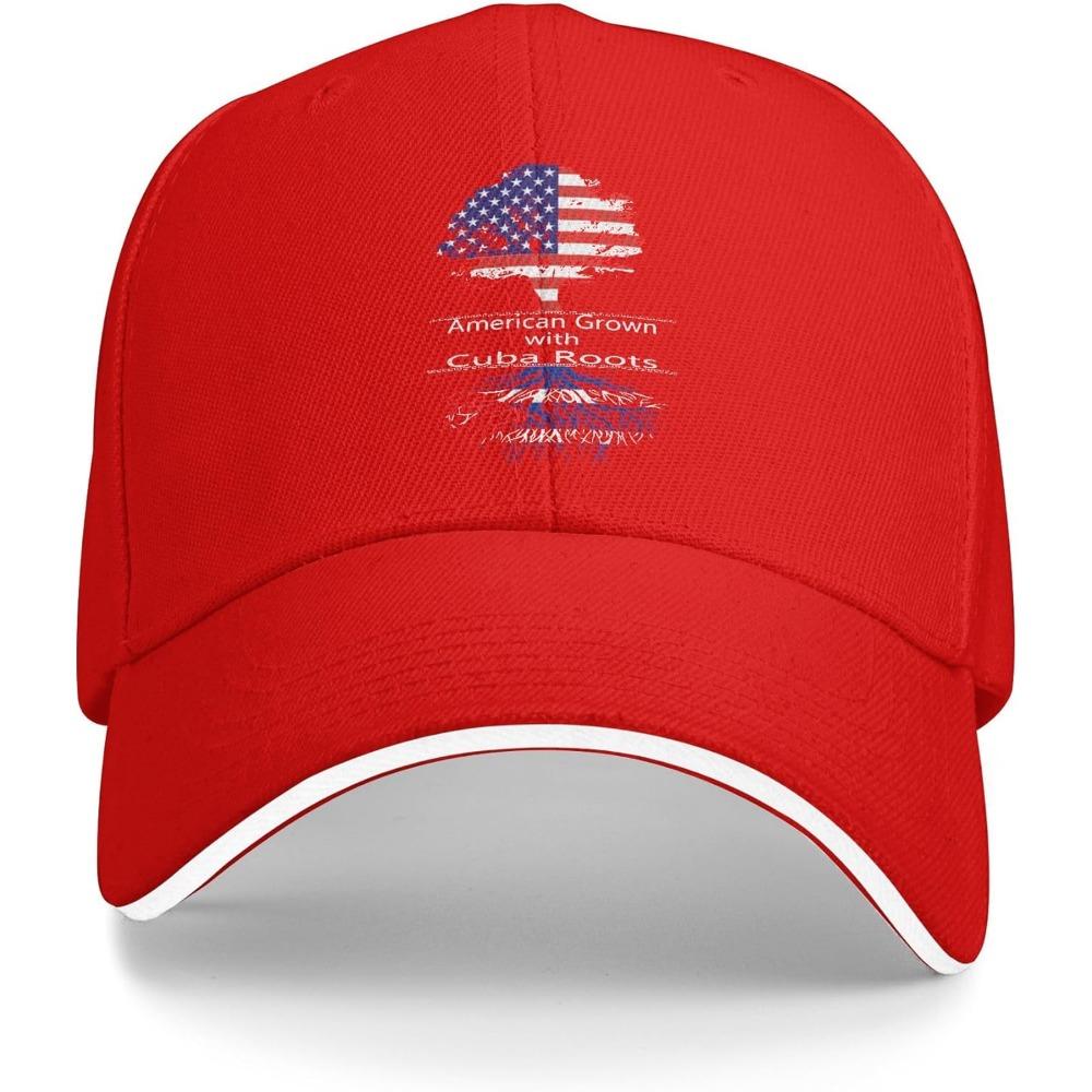 Sandwich Baseball Cap for Men & Women, 3-Layer Contrast Design Adjustable Hat, Lightweight Durable Cap
