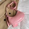 Fashion PU Shoulder Bag for Women Chic Rivet Design with Zipper & Free Mirror  Compact & Practical for Shopping and Traveling