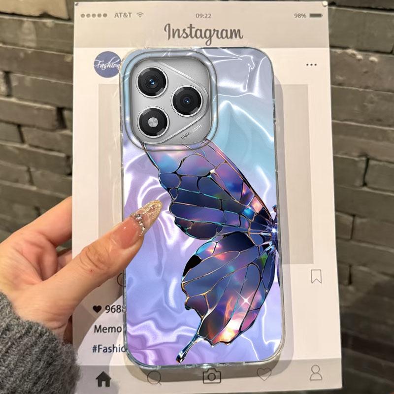 

Роскошный чехол с бабочкой для девочек и женщин для Honor 400 Pro X9c Magic7 Magic6 200 Lite Smart X9a X8a X8b X8c X7c X7b X8 Fundas Cover Honor 400 Lite белый