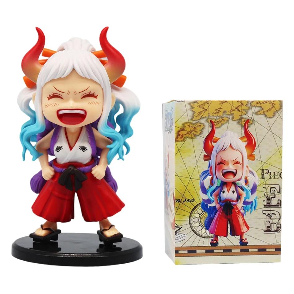 One Piece Handheld Luffy Solon Portgas·D· Ace Sitting Yamato Q-Version Trendy Play Cartoon Anime Car Ornament Peripheral Gifts