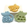 Color Kids 1PCS Silicone Crocodile Teether Toy BPA Free Sensory Chew Toy For Toddlers Teething Relief Nursing Molar Toy 0-12M